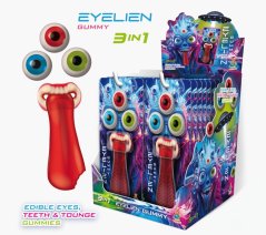 Eyelien Gummy – želé jazyk, zuby a 3x oči 28g/20