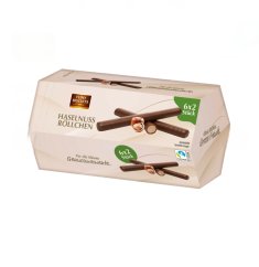 Hazelnut wafer rolls 150g/8