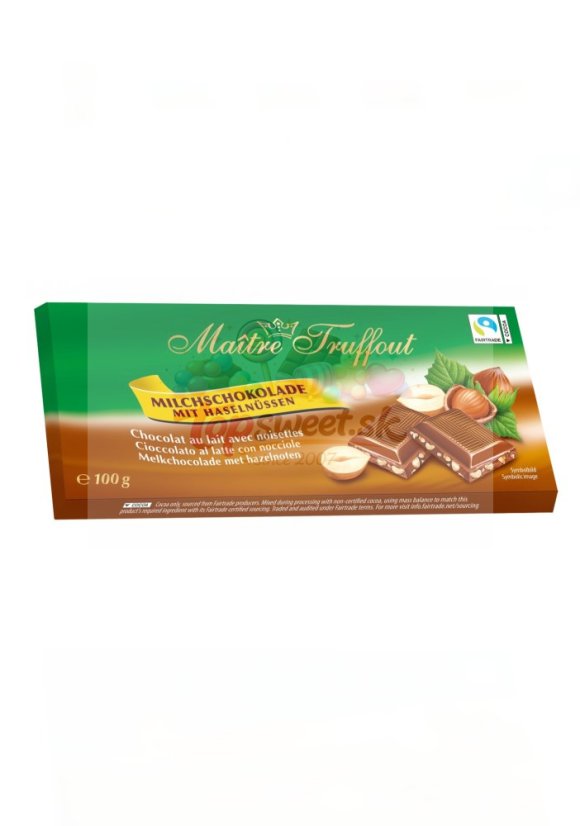 Mliečna čokoláda s orieškami 100g/20 Mliečna čokoláda s orieškami 100g/20