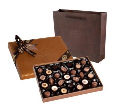 Bolci Kožená bonboniéra 285g svetlohnedá/8