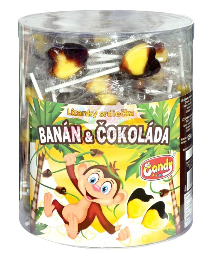 Srdiečka 8g Banán & čokoláda/125