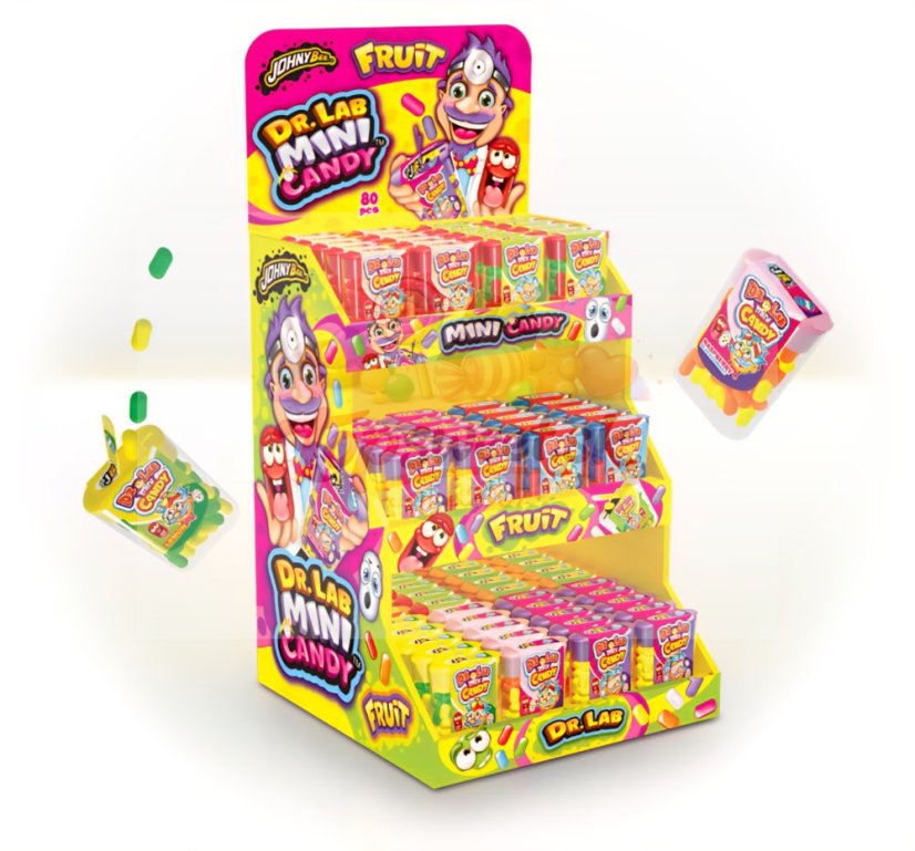 Johny bee Dr. Lab Mini candy stand 16g/80