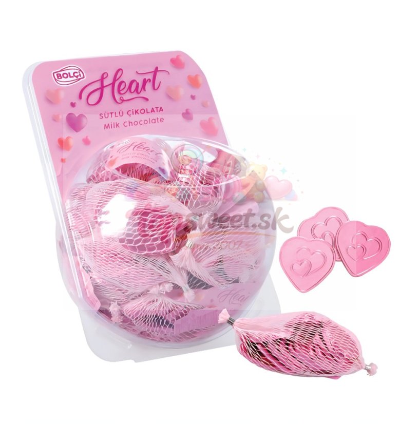 Bolci Chocolate heart 63g - pink/25