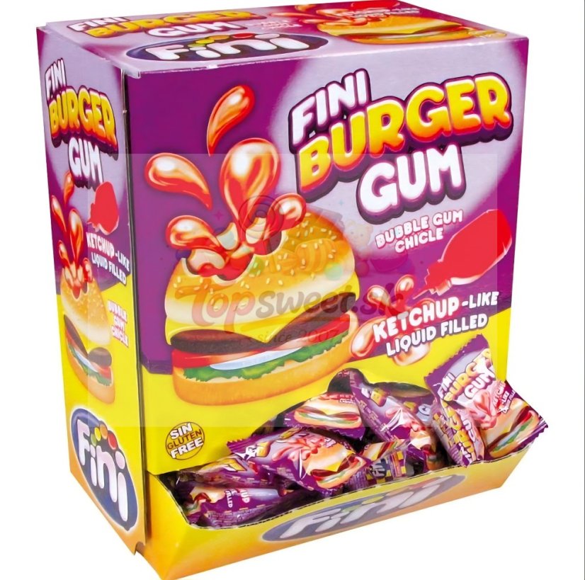 Fini Burger gum 5g (1ks = 0,09 eur)/200
