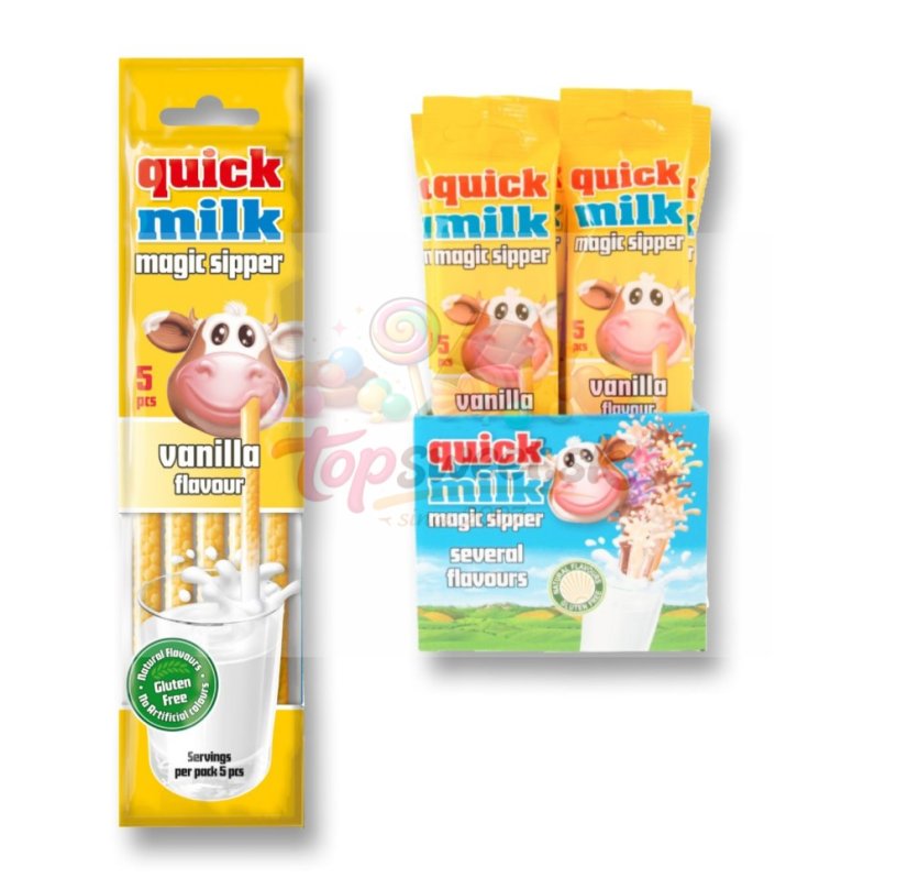 Quick Milk Vanilková slamka do mlieka 30g (5x6g)/20