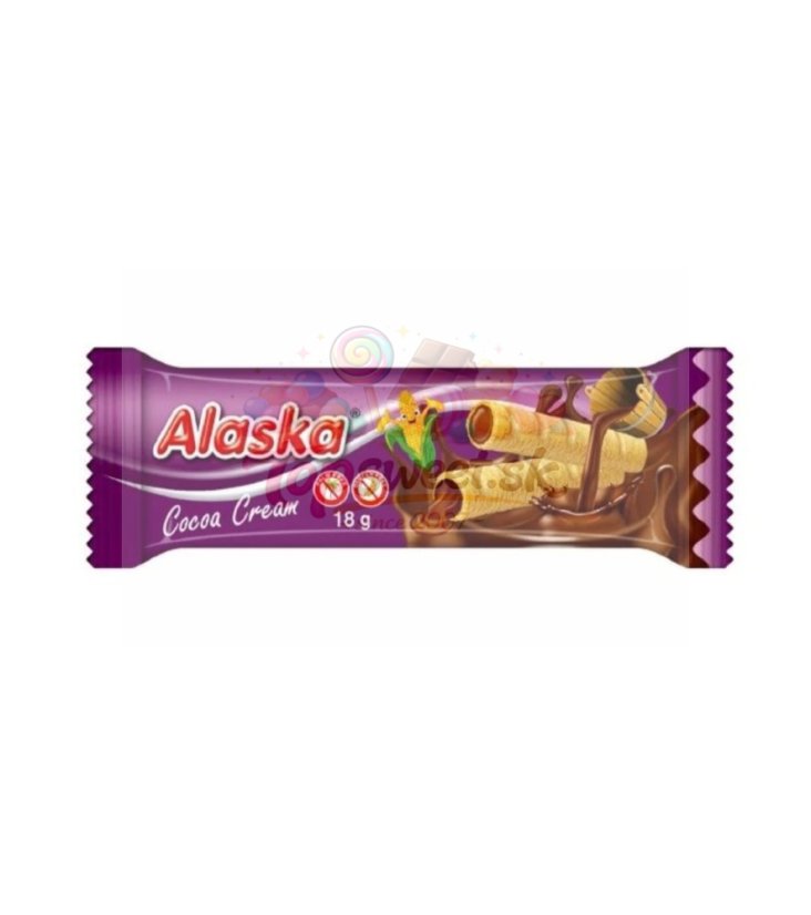 Alaska trubička kukuričná 18g - čokoláda/48