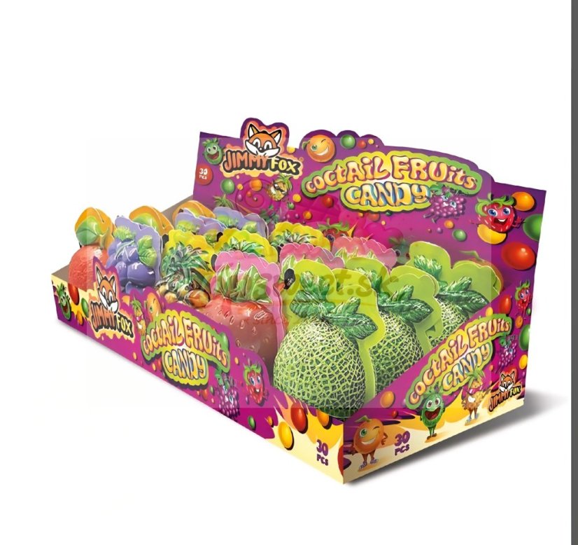 Jimmy Fox Coctails fruits candy 10g/30 Jimmy Fox Coctails fruits candy 10g/30