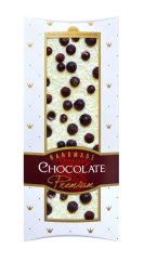 Handmade biela čokoláda 100g Čierne ríbezle a kokos/10