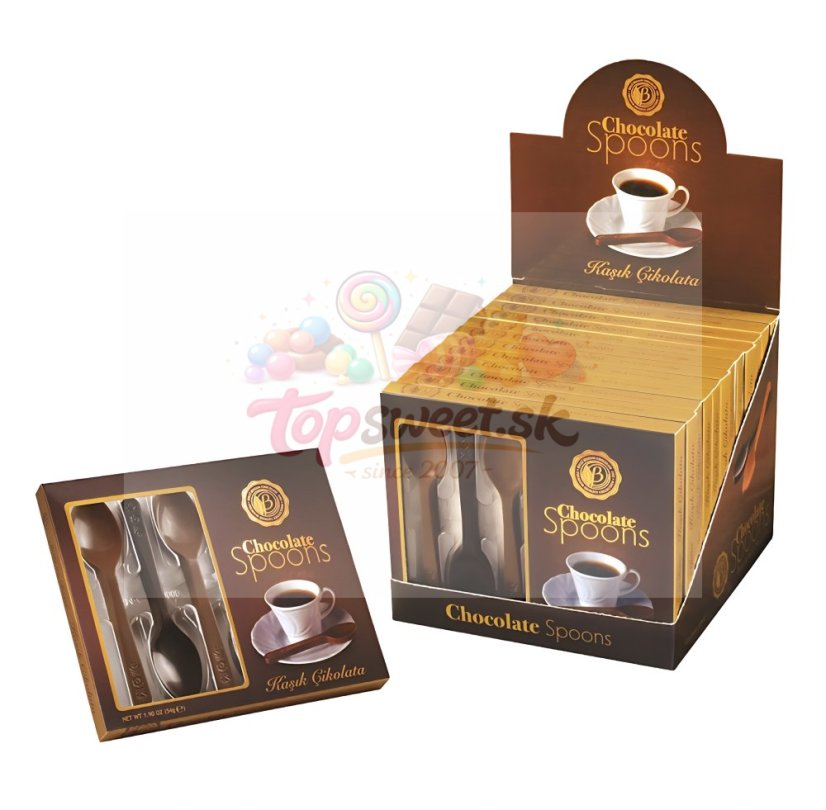 Chocolate Spoons 54g Milk & Dark/12 Chocolate Spoons 54g Milk & Dark/12
