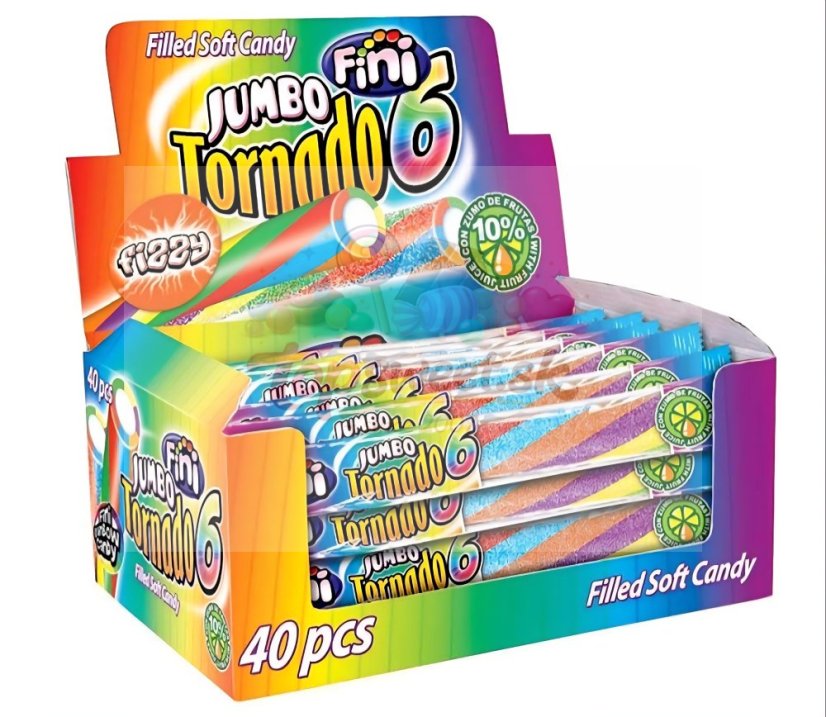 FINI Jumbo Tornado balený - kyslé 50g/40