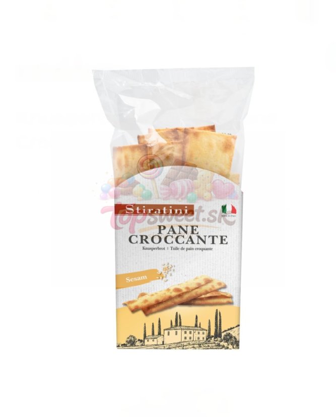 Chrumkavé chlebíky so sezamom - Pane Croccante 140g/14 Chrumkavé chlebíky so sezamom - Pane Croccante 140g/14