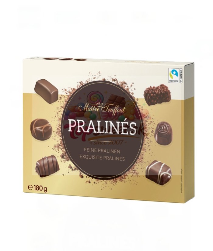 Pralines 180g hnedé/8