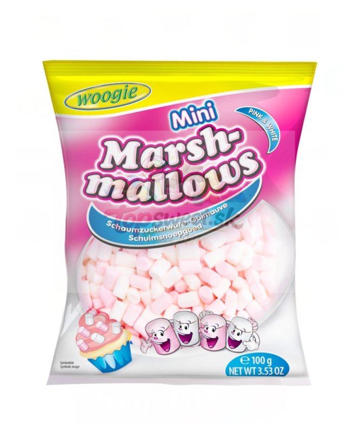 Mini marshmallows ružovo-biele 100g/20 Mini marshmallows ružovo-biele 100g/20