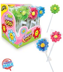 Johny Bee Flower pop 25g lízanka/30