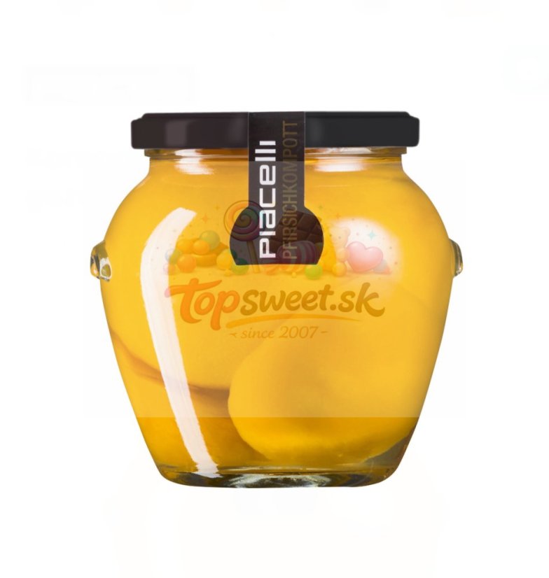 Broskyňový kompót, jemne sladený 560 g/12