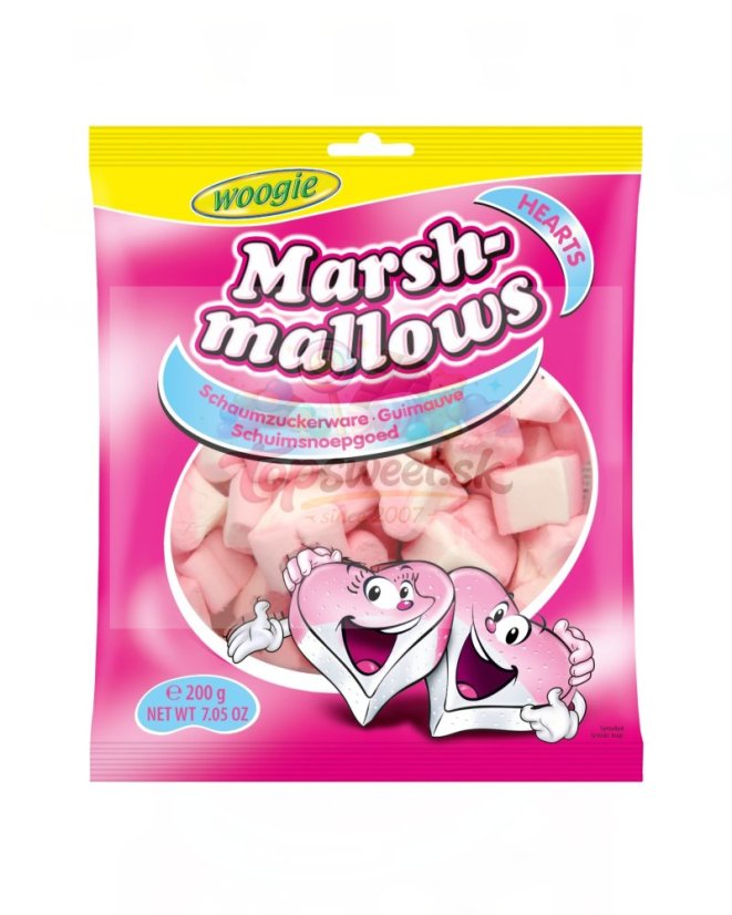Marshmallow srdiečka 200g/18 Marshmallow srdiečka 200g/18