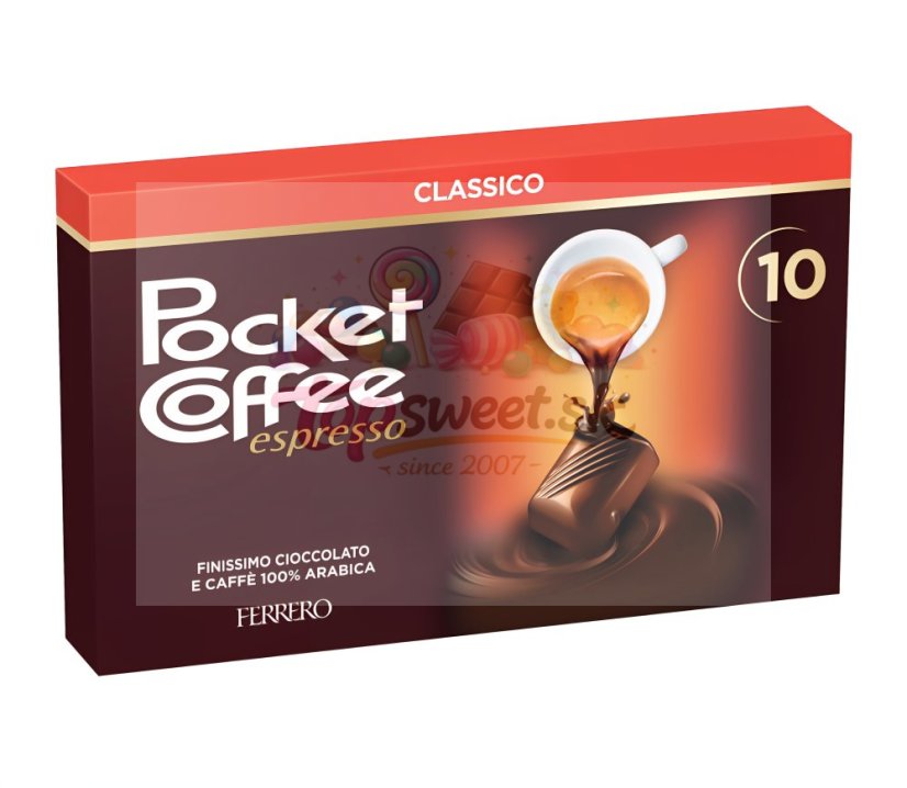 Pocket Coffee T10 125g/12 Pocket Coffee T10 125g/12