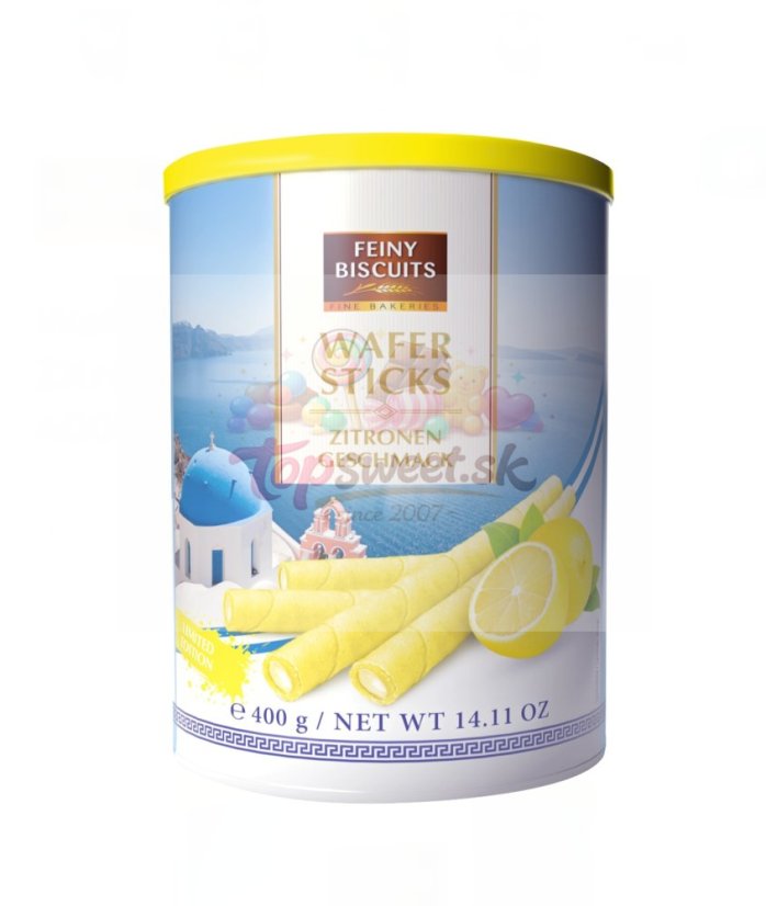 Trubičky plech 400g citrón/12