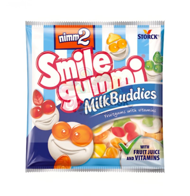 Nimm2 Smilegummi Milk Buddies 90g/24