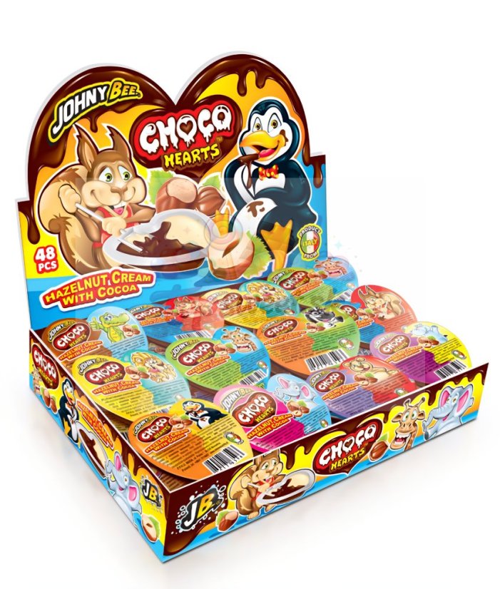 Johny Bee Choco hearts 15g/48