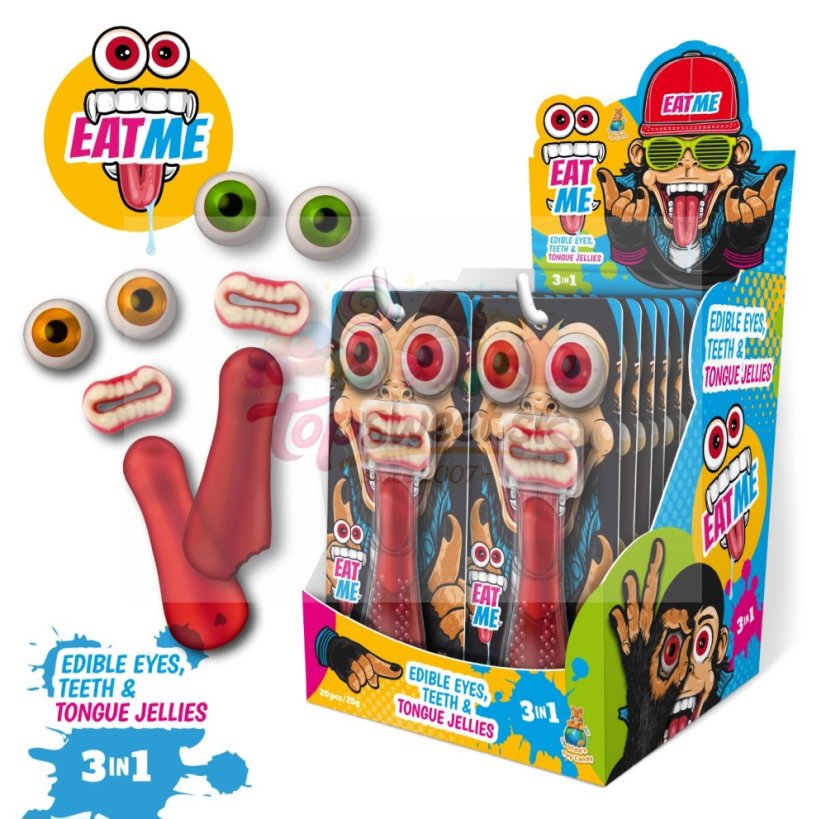 Eat Me – želatinové zuby, oči a jazyk 25g/20