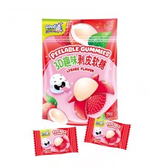 Peelable gummies liči 75g/12