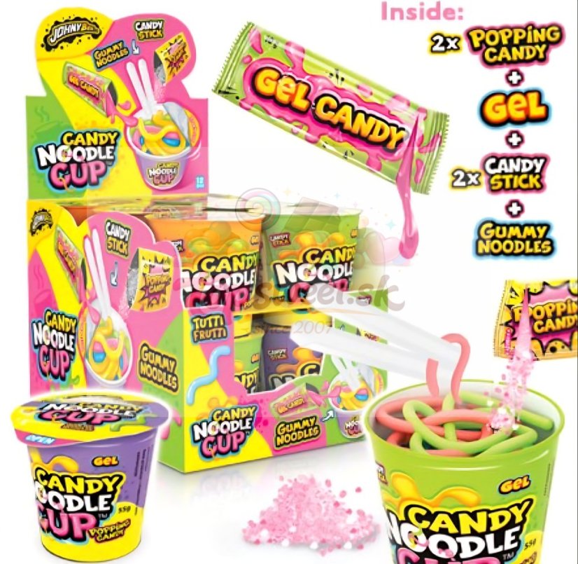 Johny Bee Candy Noodle cup 55g/12