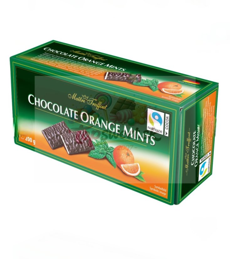 Chocolate mints orange 200g/16