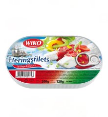 Sleďové filety v paprikovej omáčke 200g/10