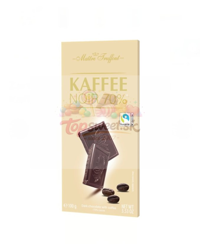 Dark chocolate 70% s kávovou príchuťou 100g/14
