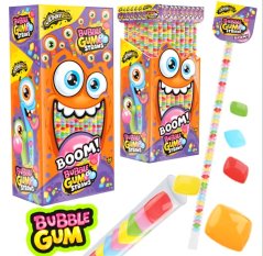 Johny Bee Bubble Gum Straws 12g (1ks = 0,25 eur)