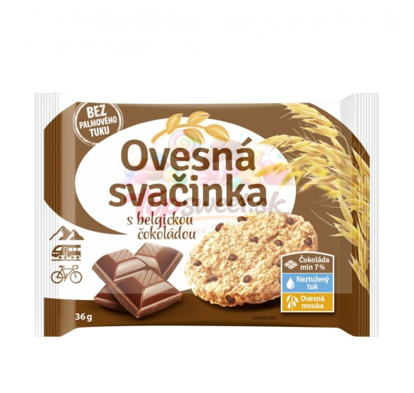 Ovsená desiata s belgickou čokoládou 36g/20